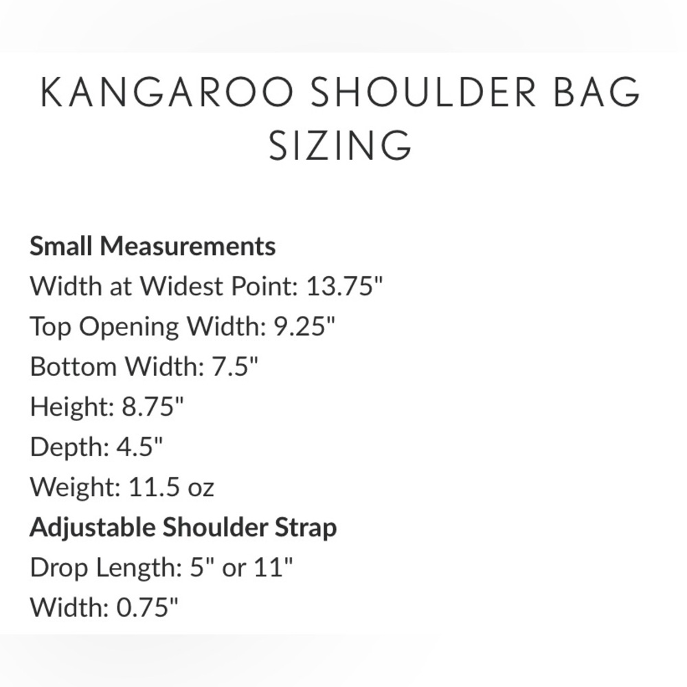PORTLAND LEATHER COMPANY SMALL KANGAROO SHOULDER BAG IN KOI - Picture 5 of 10